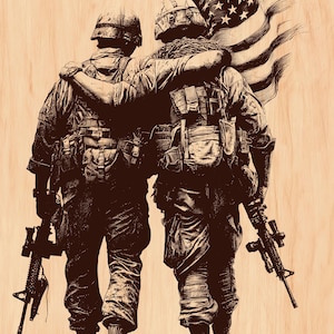 Military Wood Art - Etsy