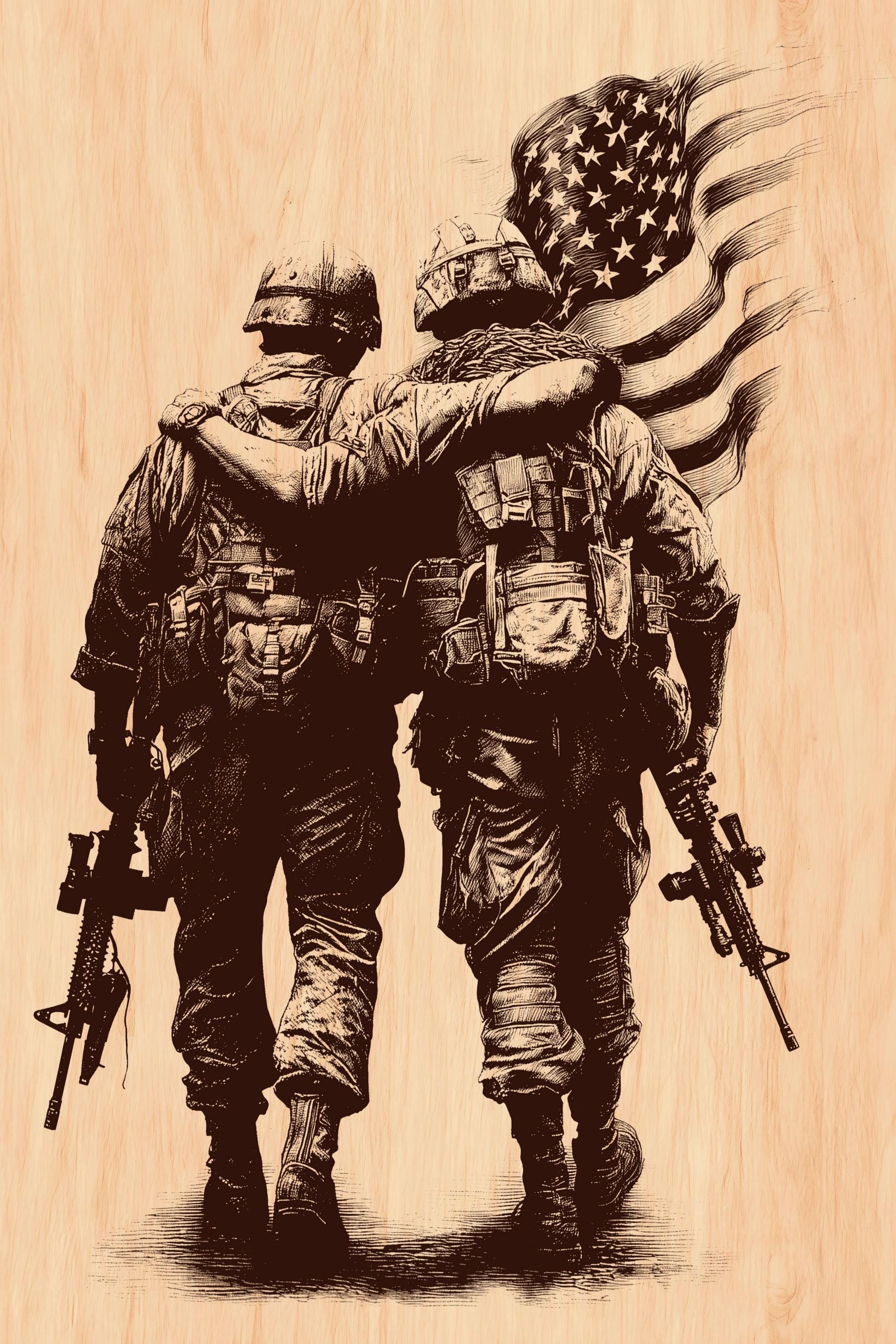 Military Wood Art - Etsy