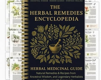 The Herbal Remedies Encyclopedia |  Medicinal Guide | Natural Healing Ebook | Ancestral Wisdom & Herbal Recipes | Digital Download