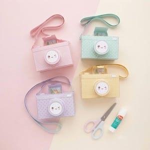 DIY Paper Camera Craft for Kids | Printable Pretend Play Toy Camera | Hidden Photo Reveal | 4 Colors | Instant Download PDF