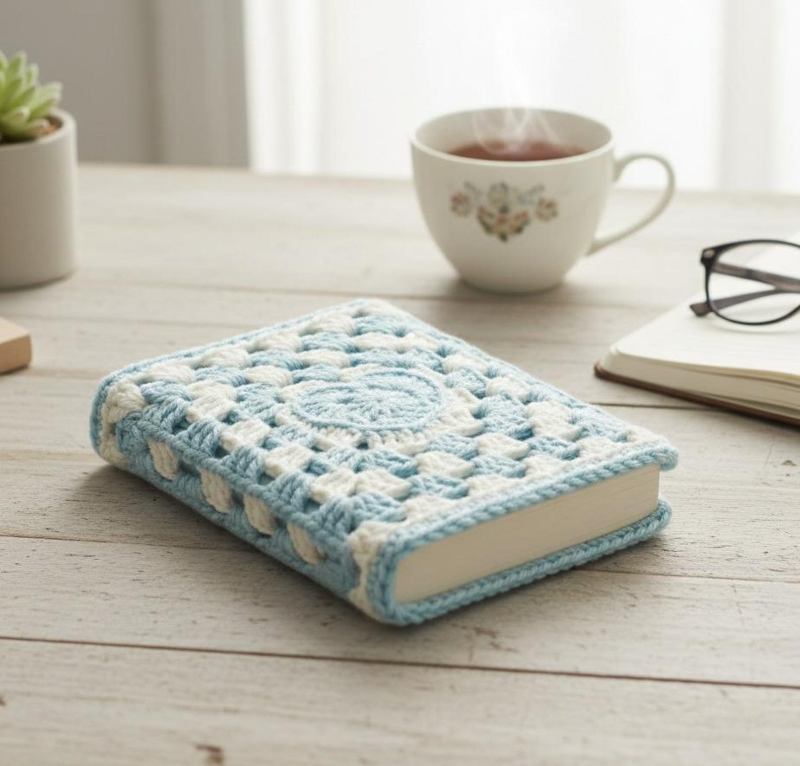 Crochet Book Cover Pattern PDF | Easy Crochet Book Case Pattern With ...