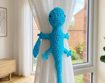 Crochet Gecko Vorhang Raffhalter Muster | Eidechse Amigurumi Häkelanleitung | Anleitung für Anfänger mit Video