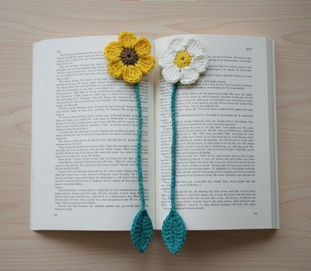 38 Flower Bookmark Crochet Patterns to Add a Handmade Touch to Reading Time 8 Crochet Flower Bookmark