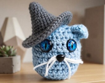 Crochet Witch Cat Pattern PDF| Amigurumi Cat Halloween Pattern| Glow-in-the-Dark Crochet Toy  Pattern with Video Tutorial