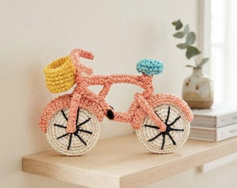 Crochet Bicycle Pattern PDF |  Amigurumi Bike Pattern PDF |  Crochet Cute Bike Pattern with Video Guide