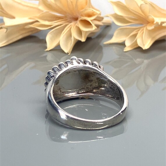 Rectangular Carnelian Cabochon Gemstone Sterling … - image 5