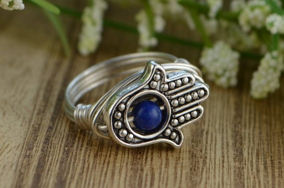 Sterling Silver Hand Carved Gemstone Ring - Available in 9 stones Up to Size 14! Sterling Silver Hand Carved Gemstone Ring - Available in 9 stones Up to Size 14!