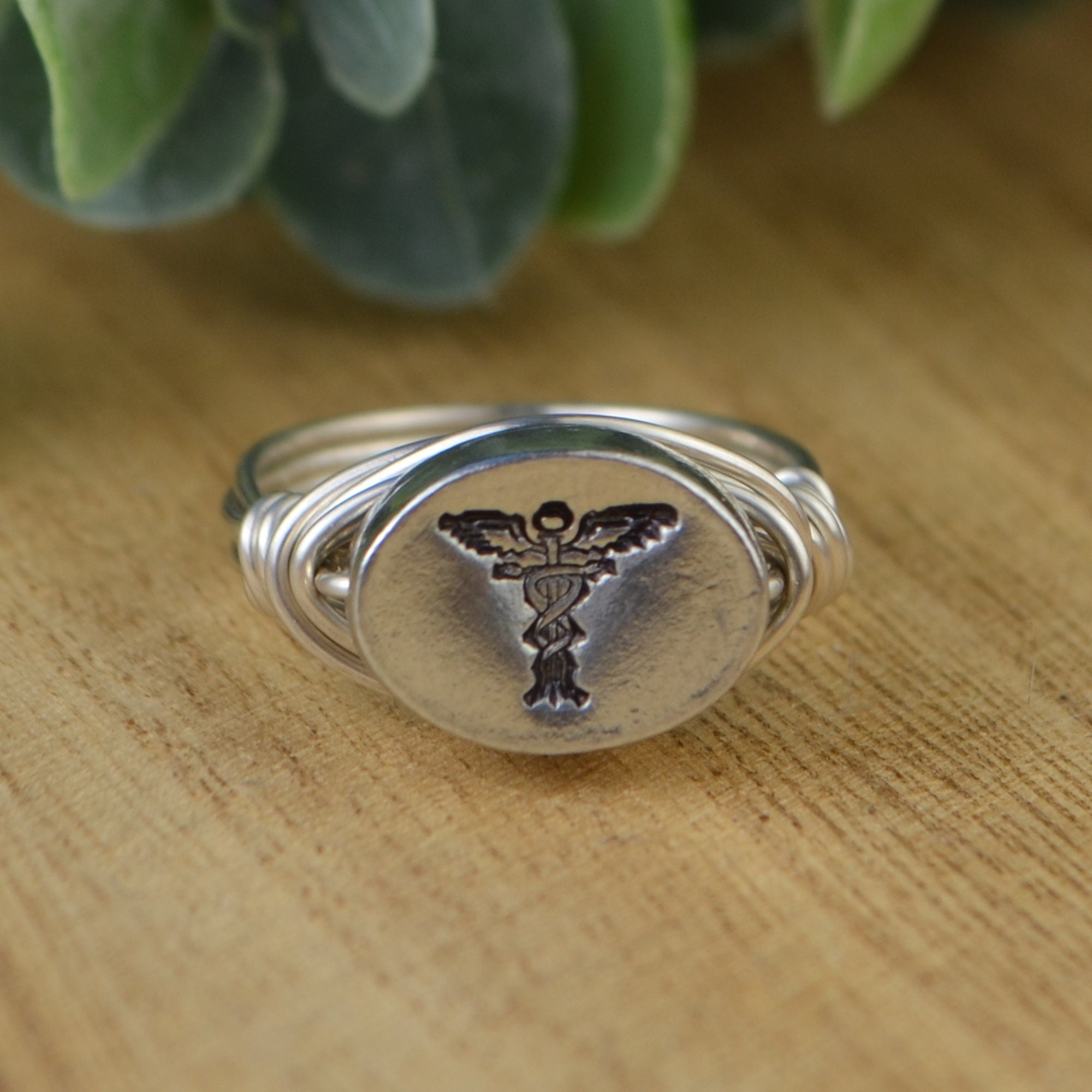 Medical Symbol Ring Sterling Silver Yellow or Rose Gold - Etsy