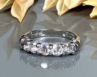 最新入荷商品一覧 | Cubic White Round Zirconia Stone Five Silver Sterling 工芸品