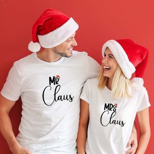 Mr and Mrs Claus - Christmas SVG, DXF and PNG instant download, Holiday Cutout Files for Christmas Home Decor, Drink ware, Clothing