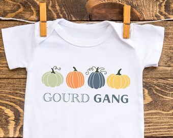 Gourd Gang SVG, DXF and PNG instant download,  Fall Cutout Files for Fall Decor, Clothing, or Baby Gear, Pumpkin Halloween