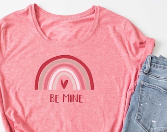 Be Mine Rainbow Heart SVG | Valentines Day Svg | Rainbow Heart Svg | VDay Svg | Tshirt Svg | Cricut Cut File | Svg Designs | Svg