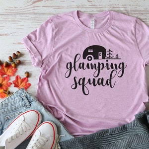 Glamping Squad SVG, DXF and PNG instant download, Funny Camping, Glamping Svg, Funny Camper, Camper Svg, Funny Camping,  Girls Glamping