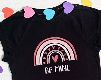 Be Mine Rainbow Pink Hearts SVG | Valentines Day Svg | Rainbow Hearts Svg | VDay Svg | Tshirt Svg | Cricut Cut File | Svg Designs | Svg