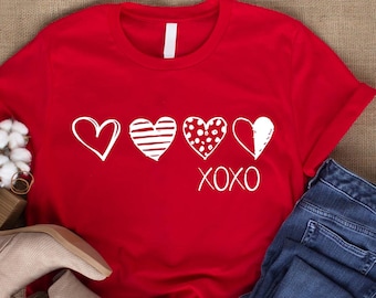 XOXO Hearts SVG | Valentines Day Svg | Black and White Hearts Bundle Svg | VDay Svg | VDay Bundle | Cricut Cut File | Svg Designs | Svg