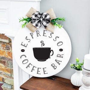 Espresso Coffee Bar- SVG, DXF, PNG Digitale Dateien - Kaffeeliebhaber, Espresso Liebhaber, Coffee Shop, Wohnkultur und Kleidung Cutout