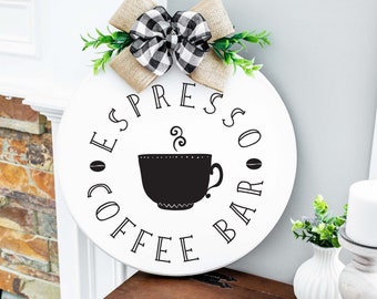 Espresso Coffee Bar- SVG, DXF, PNG Digital Files - Coffee Lover, Espresso Lover, Coffee Shop, Home Decor, and Clothing Cutout