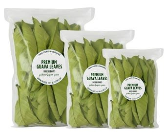 100 Dried Guava Leaves - Natural Psidium Guajava Tea , Hojas de Guayaba