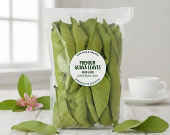 1000 Dried Guava Leaves - Natural Psidium Guajava Tea , Hojas de Guayaba