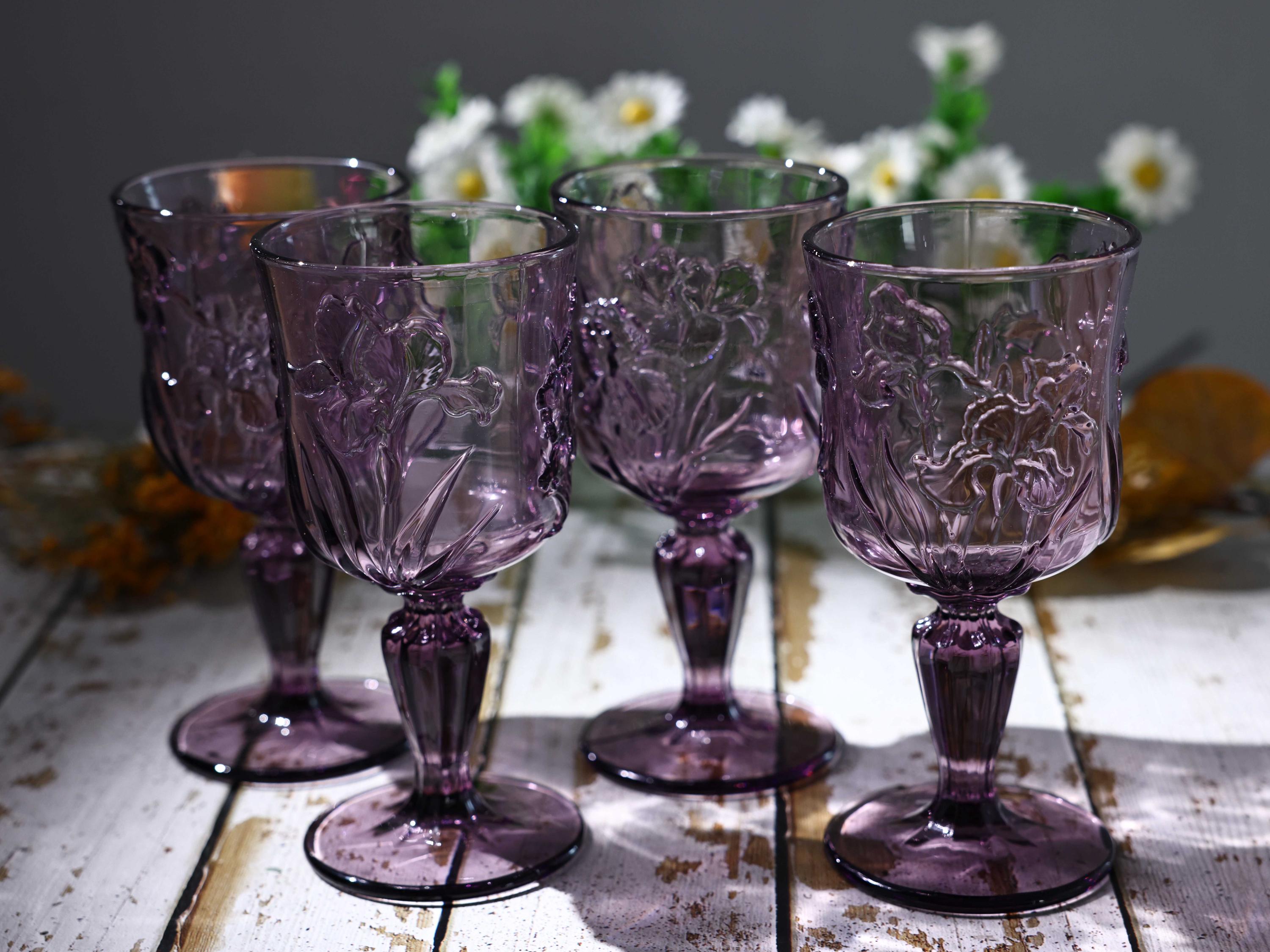 Floral water glasses