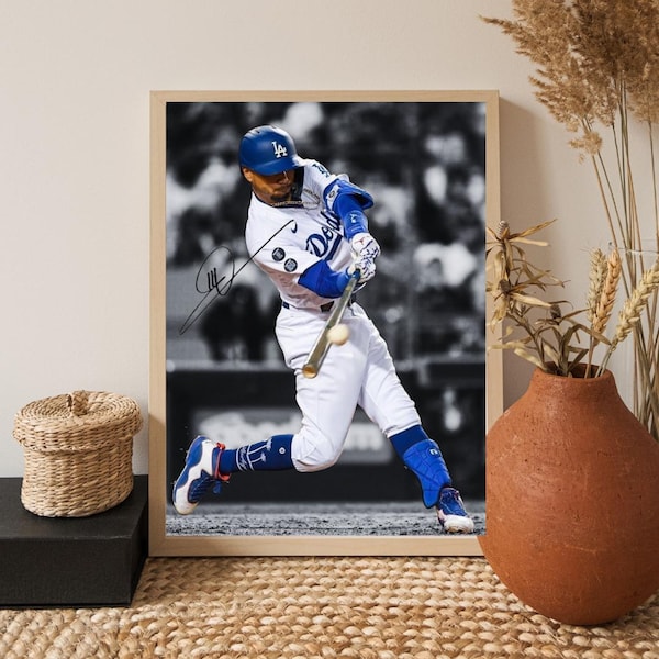 Mookie Betts Art Print | Los Angeles Dodgers, MLB Superstar