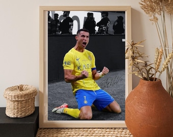 Cristiano Ronaldo Wall Art | CR7 Football Poster | Soccer Legend Print | Ronaldo Fan Gift