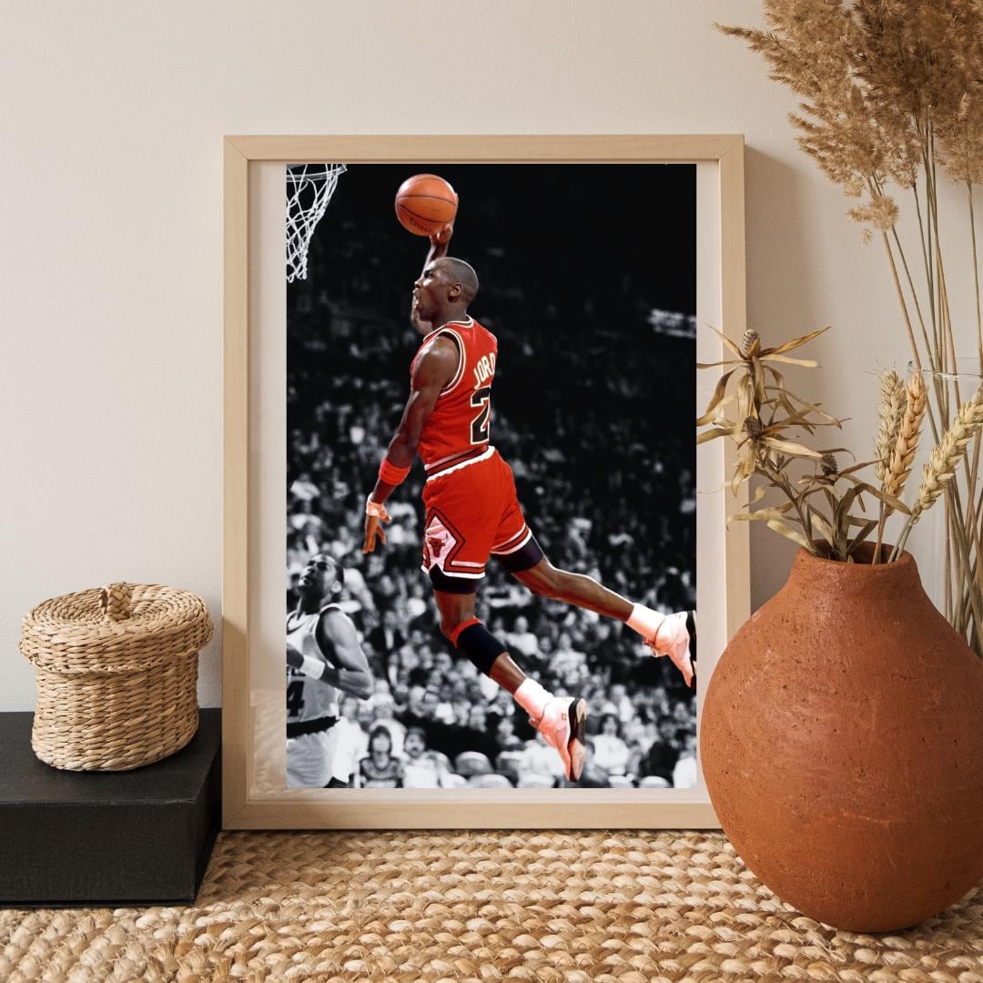 Michael Jordan Dunk Poster - Etsy