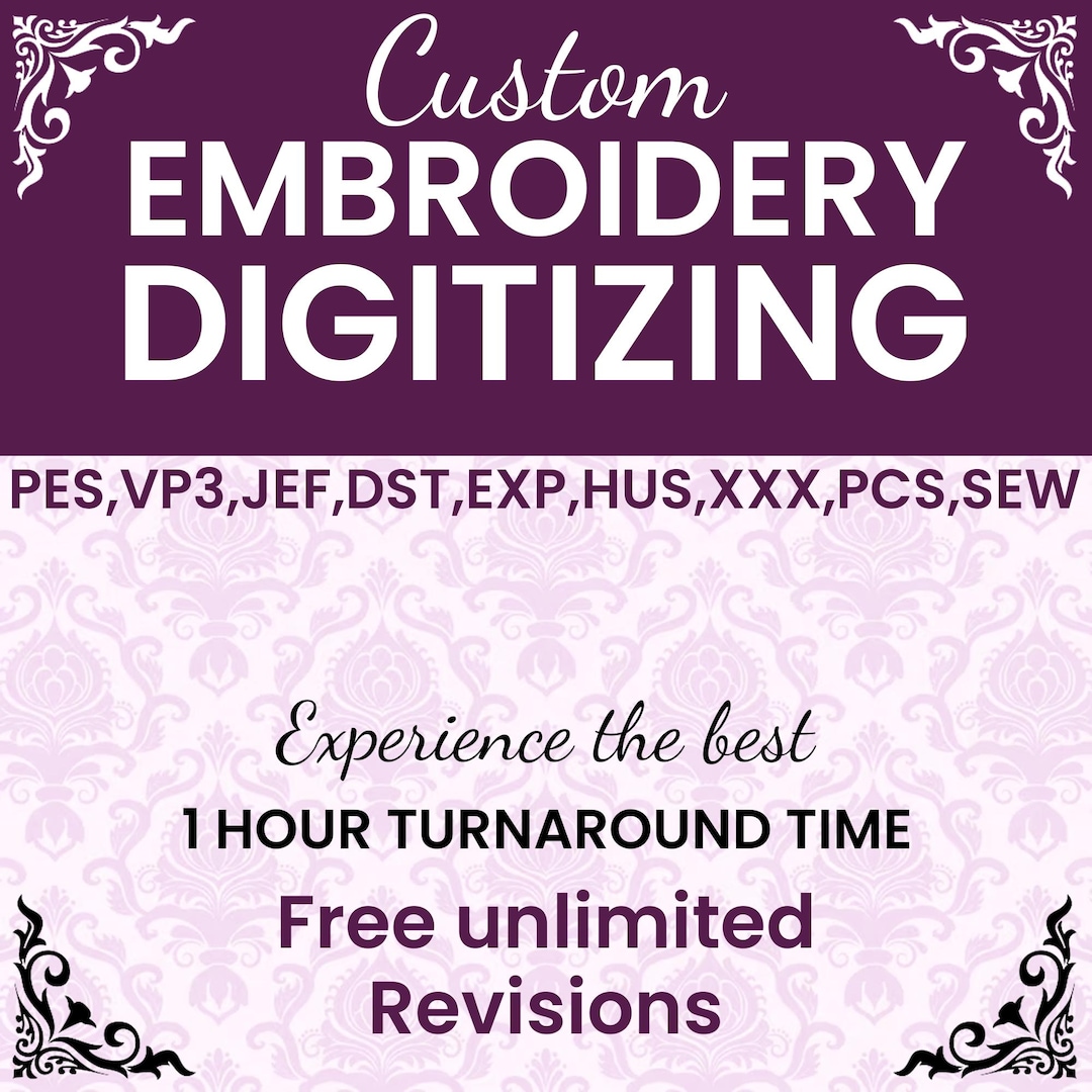 Custom Embroidery Digitizing, Custom Digitize Kid Gifts, Machine ...
