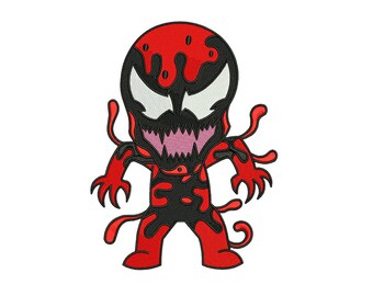 Horror Spider Chibi Halloween Machine Embroidery Design, Horror Cartoon Spooky monster Holiday File, Instant Download DST EXP PES
