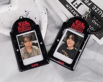 K-Pop Photocard Holder Keychain , Gothic Photocard Holder,Kpop Pc Holder,Kpop Fan Gifts,Army Fan Gifts, Arirang Photocard Holder