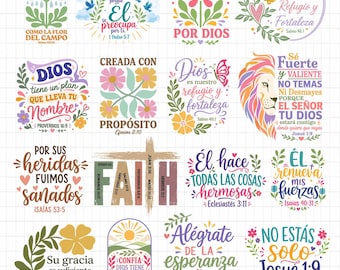 Spanish Bible verse svg,Boho Christian svg,Religious Phrases,spanish christian svg,Christian svg,Frases cristianas svg,Digital download