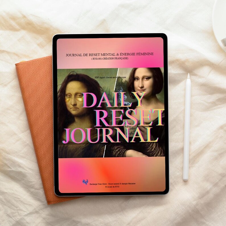 RYG-001 - Daily Reset Journal – Printable Wellness Journal for Women | Mental & Emotional Reset | Anti-Stress Routine | Feminine Energy Journaling image 1