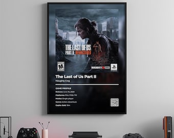 The Last of Us Part II-poster: gamekamerkunst, videogameprint