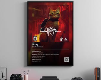 Verdwaalde poster: gamekamerkunst, videogameprint