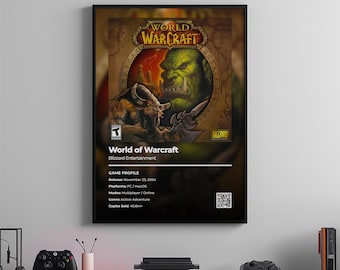 World of Warcraft-poster: gamekamerkunst, videogameprint