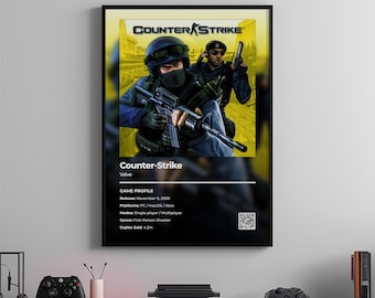 Counter-Strike-poster: gamekamerkunst, videogameprint