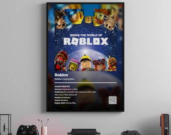 Roblox-poster: gamekamerkunst, videogameprint