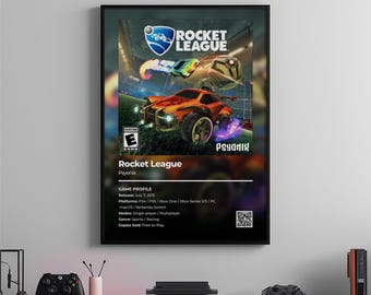 Rocket League-poster: gamekamerkunst, videogameprint