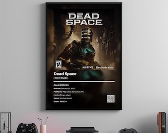 Dead Space-poster: gamekamerkunst, videogameprint