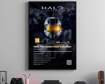 Halo Master Chief Collection-poster: gamekamerkunst, videogameprint