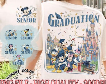 Mickey y sus amigos de doble cara para graduados de 2026 PNG, Viaje de graduación de Disney 2026 PNG, Graduación de Disney 2026 PNG, Equipo de graduación de Disney PNG