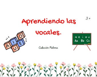 Digital Book Learning the Vowels | Printable PDF for Preschool
