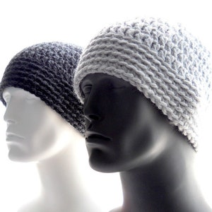 Crochet Pattern for the Chunky Guy Beanie, Classic Beanie Hat for Men, Chunky Winter Hat