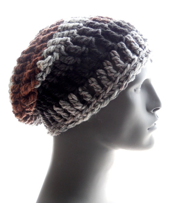 Fisherman beanie. Bobble stitch short beanie crochet pattern