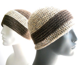 The Hi-Lo Slouchy and Beanie Hat Crochet Pattern