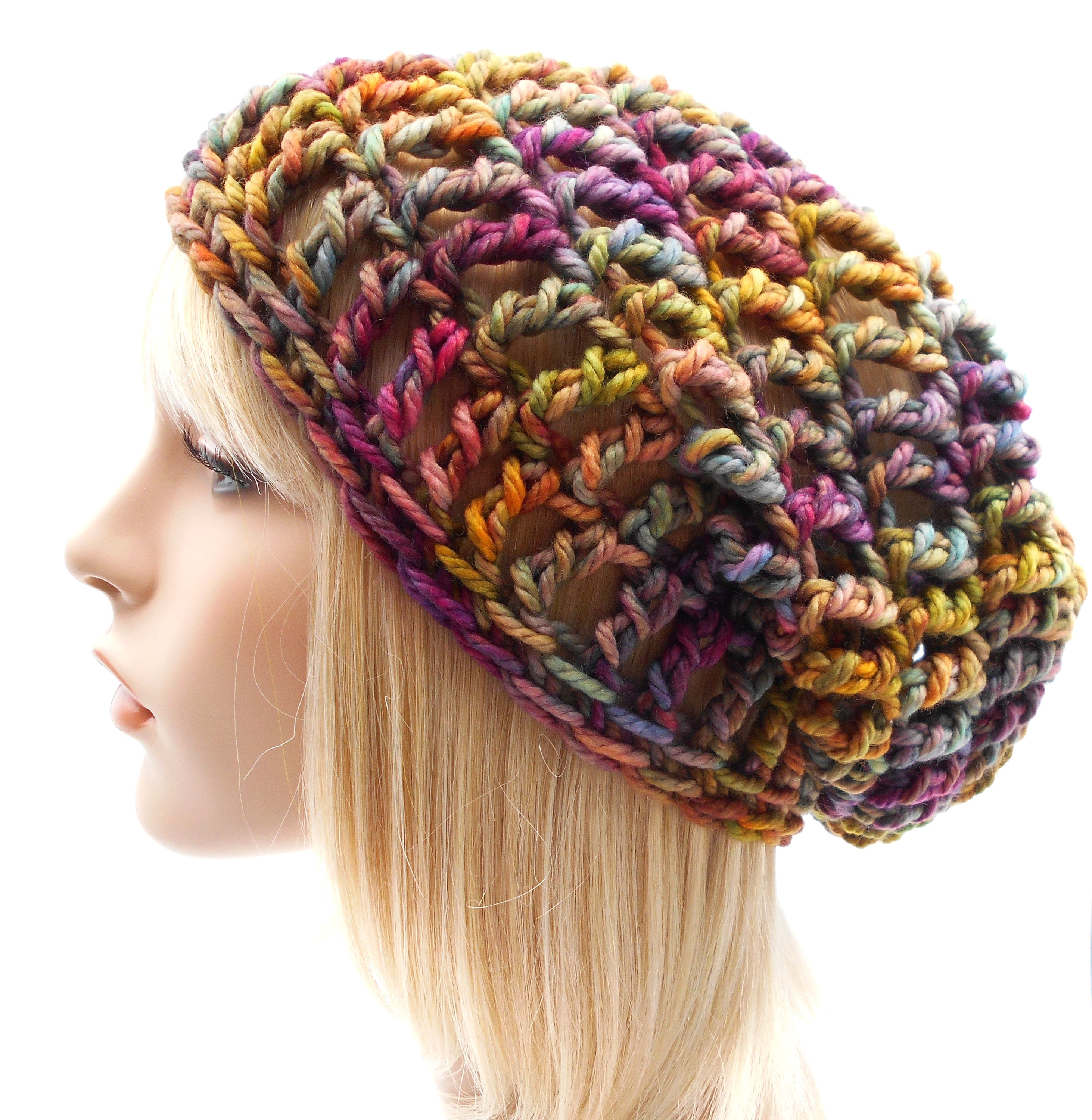 Crochet Hat Pattern: the Fishnet Slouchy (PDF Pattern) - Etsy