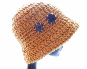 Crochet Pattern for The Snappy Hat, Versatile Brimmed Hat, Wear It as a Fedora, Cloche/Bucket, Bowler, or Sou'wester, Quick and Easy to Make