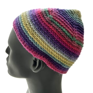 Handmade Crocheted Hat: Pixie-ish Kufi Skull Cap