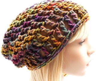 Crochet Hat Pattern: The Fishnet Slouchy (PDF Pattern)