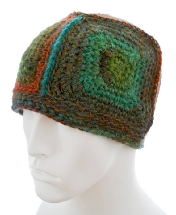 The 5-square Beanie Crochet Pattern, 5 Crochet Squares